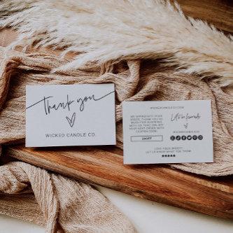 Branding Thank You Small Business Packing Card