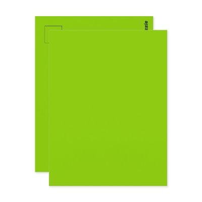 Brat Green Solid Color Postcard