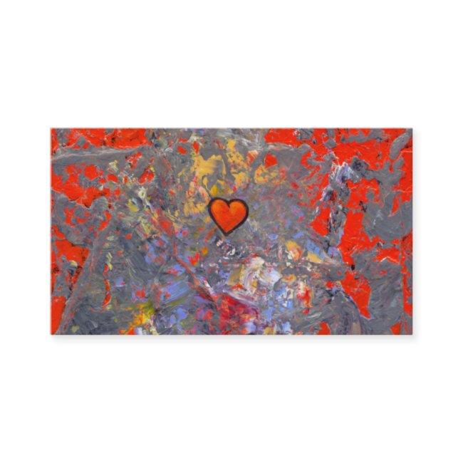Bravery courage facing fears bold modern heart art