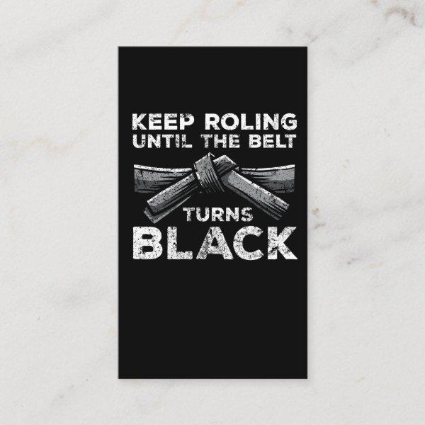 Brazilian Jiu Jitsu Black Belt Rolling Fighter