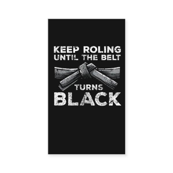 Brazilian Jiu Jitsu Black Belt Rolling Fighter