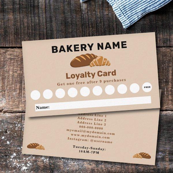 Bread & Croissant - Bakery Loyalty Card