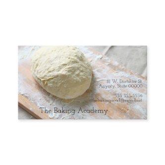 Bread dough on cutting board