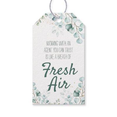Breath of Fresh Air Real Estate Pop By Gift Tags