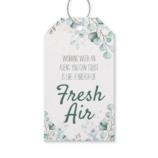 Breath of Fresh Air Real Estate Pop By Gift Tags