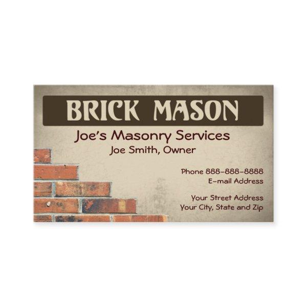 Brick Mason Masonry