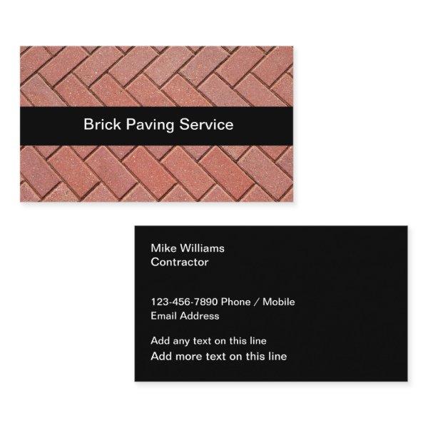 Brick Paving Construction Services