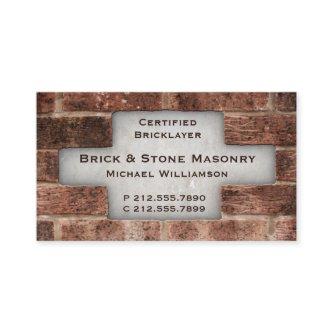 Bricklayer and Stone Masonry Brick