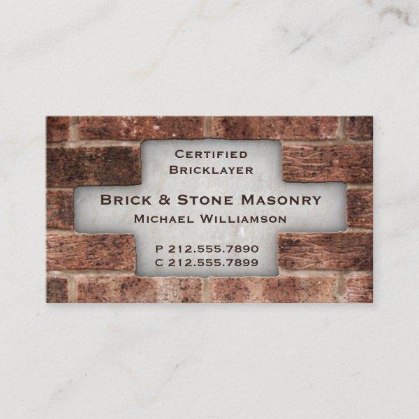 Bricklayer and Stone Masonry Brick