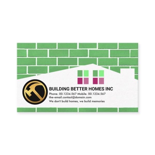 Brickwork Masonry Home Building Silhouette Roofer