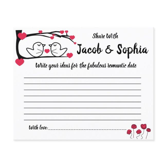 Bridal Shower Card Share a Date Idea For Couple Flyer