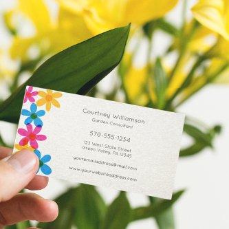 Bright and Bold Hippie Flowers Retro Floral