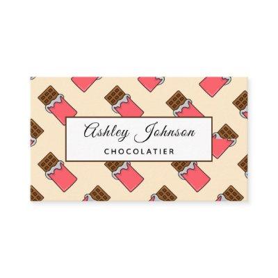 Bright Chocolate Bar Pattern Sweet Treat Colorful