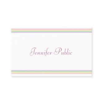 Bright Colors Stripes Template Modern Handwritten