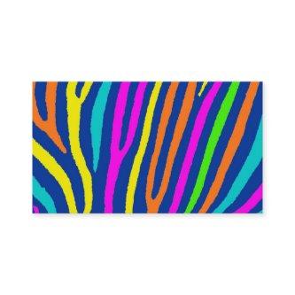 Bright neon zebra stripes attention