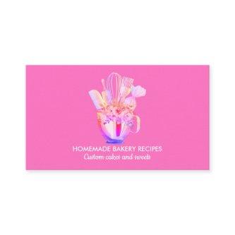 Bright Pink Bakery Cake Maker Cupcake Shop