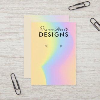 Bright Rainbow Gradient Earring Display Card