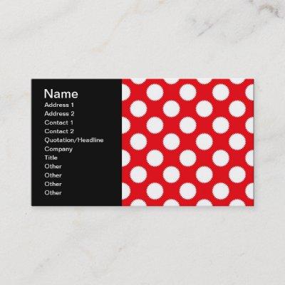 Bright Red and White Polka Dot Pattern