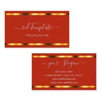Bright Red Luxury Signature Handlettering Font