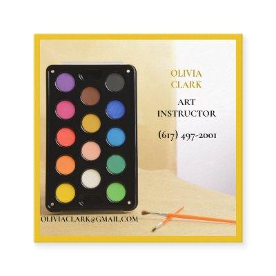 Bright Yellow  Artist/Tutor/ Educator Art teacher  Square