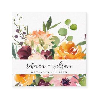 BRIGHT YELLOW ORANGE FLORA BUNCH WEDDING WEBSITE SQUARE