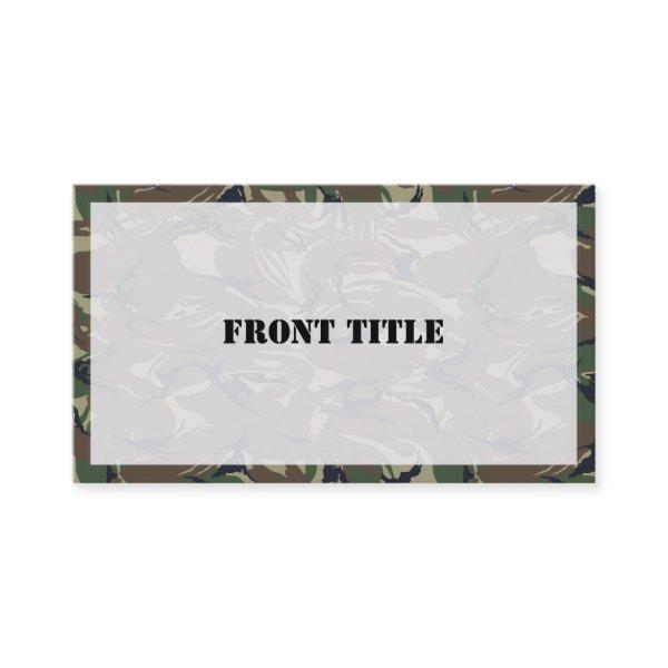 British 95 Forest Green Camouflage