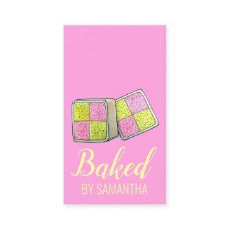 British Battenberg Marzipan Sponge Cake Bakery