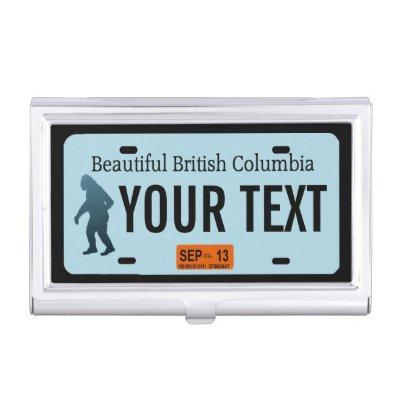 British Columbia Sasquatch License Plate Case For