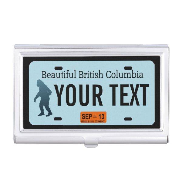 British Columbia Sasquatch License Plate Case For