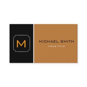 Bronze & Black Plain Elegant Professional Modern