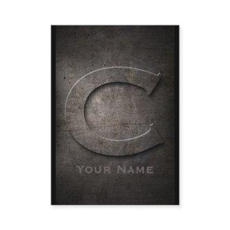 Bronze Metal Monogrammed C