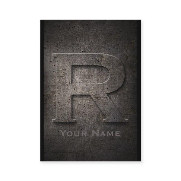 Bronze Metal Monogrammed R