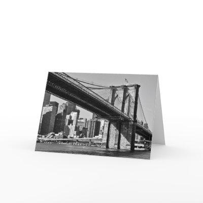 Brooklyn Bridge New York City Card