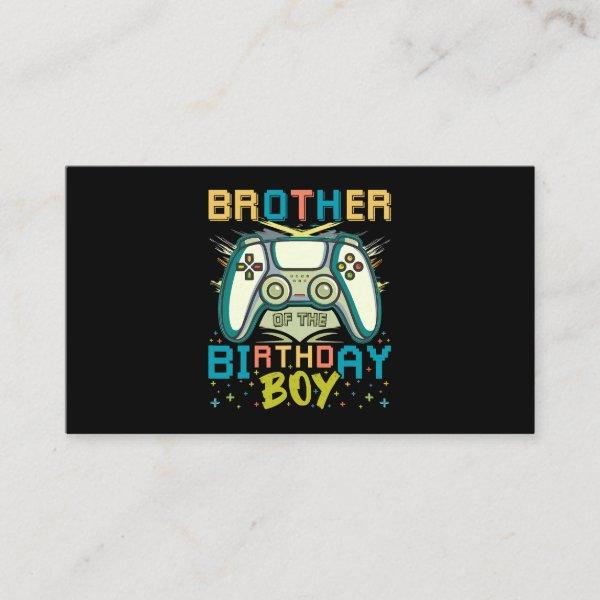 Brother of the Birthday Boy Matching Video Game Bi