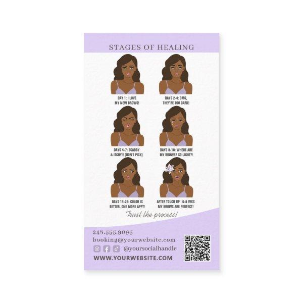 Brow Microblading Aftercare & Appointment Reminder