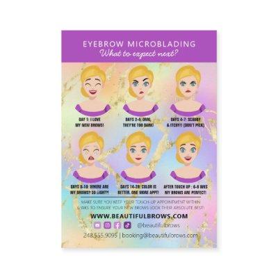 Brow Microblading Aftercare & Appointment Reminder