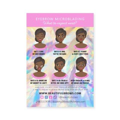 Brow Microblading Aftercare Crystal Holographic Bu