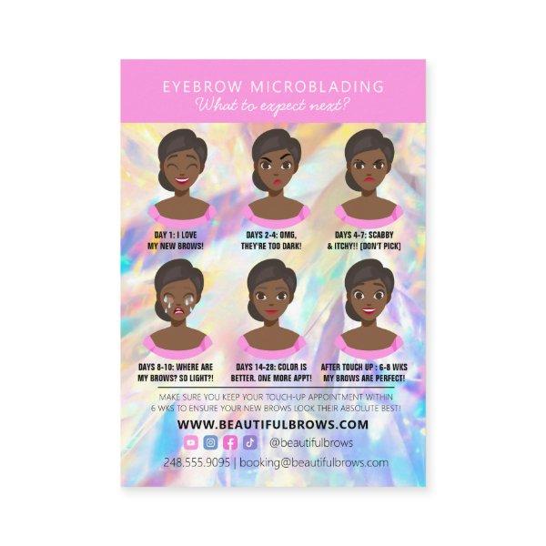 Brow Microblading Aftercare Crystal Holographic Bu
