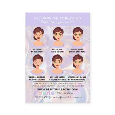 Brow Microblading Aftercare Crystal Holographic Bu
