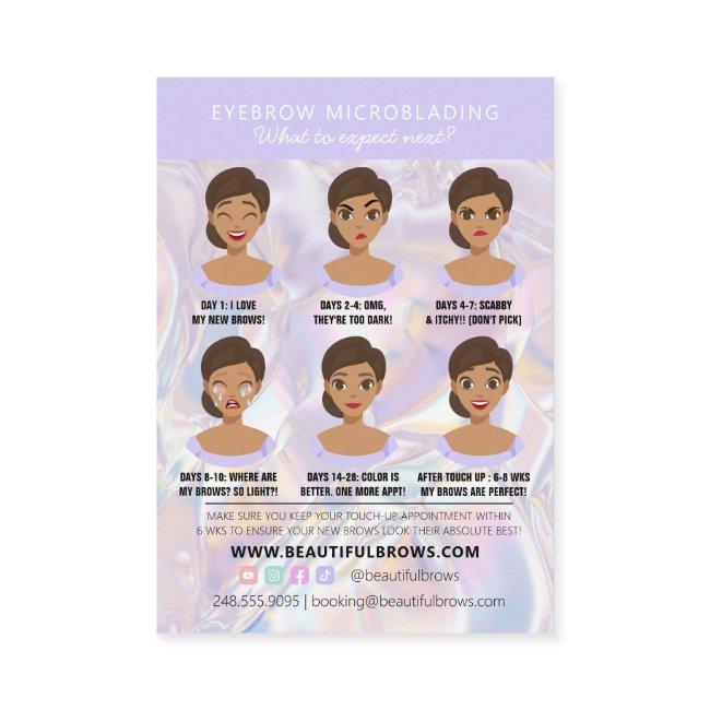 Brow Microblading Aftercare Crystal Holographic