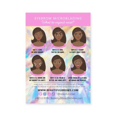 Brow Microblading Aftercare Crystal Holographic