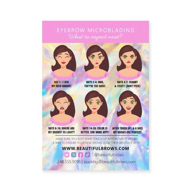 Brow Microblading Aftercare Crystal Holographic