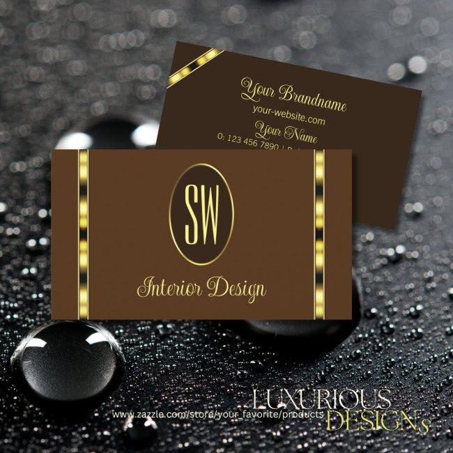 Brown and Gold Decor with Monogram Professional