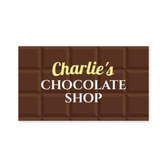 Brown chocolate shop  template design