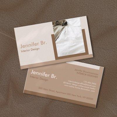 Brown Clay Monogram Abstract Modern Geometric