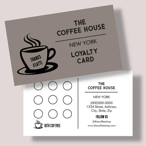 Brown | Coffee Shop Loyalty Card