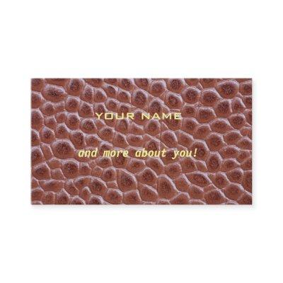 Brown crocodile leather