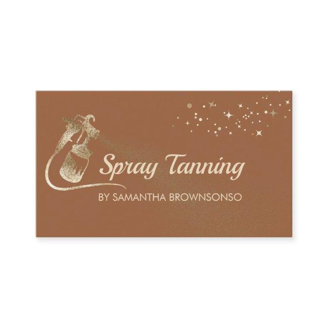 Brown Cute Gold Elegant Calligraphy Tan Spray