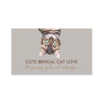 Brown Funny Pet Sitter Bengal Cat