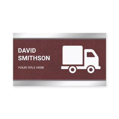 Brown Leather Logistics Transportation Cargo Truck